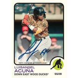Ronald Acuna Jr Autographed Atlanta 16x20 Baseball Photo - JSA (Navy Jersey  Batting)