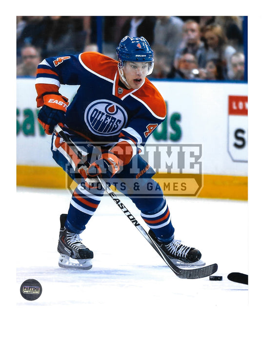 Taylor Hall 8X10 Edmonton Oilers Home Jersey (Skating With Puck) - Pastime Sports & Games