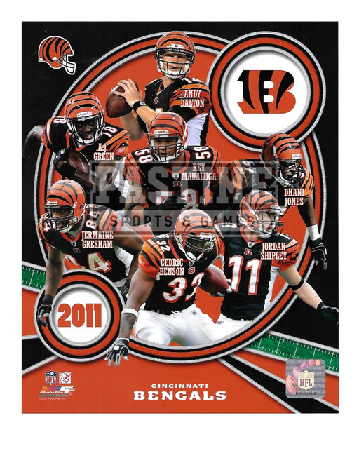 Cincinnati Bengals 8X10 Player Montage (2011) - Pastime Sports & Games