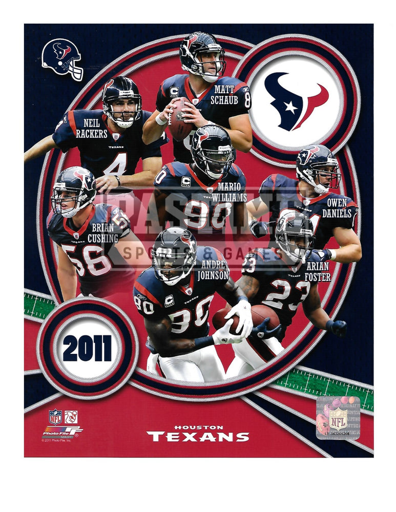 Houston Texans 8X10 Player Montage (2011) - Pastime Sports & Games