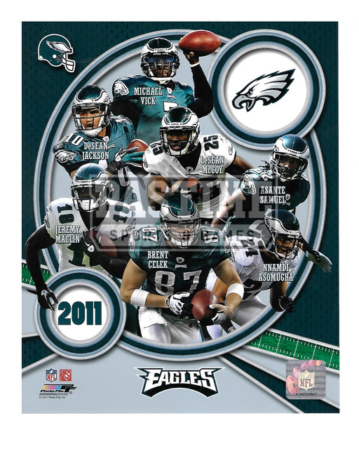 Philladelphia Eagles 8X10 Player Montage (2011) - Pastime Sports & Games