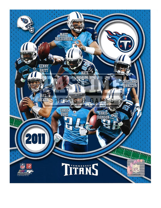 Tennessee Titans 8X10 Player Montage (2011) - Pastime Sports & Games