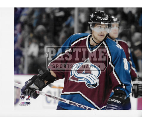 Temmu Selanne 8X10 Colorado Avalanche Home Jersey (Close Up) - Pastime Sports & Games