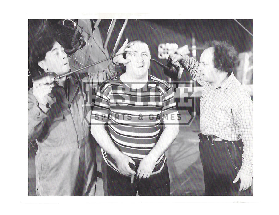 Three Stooges 8X10 Black and White (Being Silly) - Pastime Sports & Games