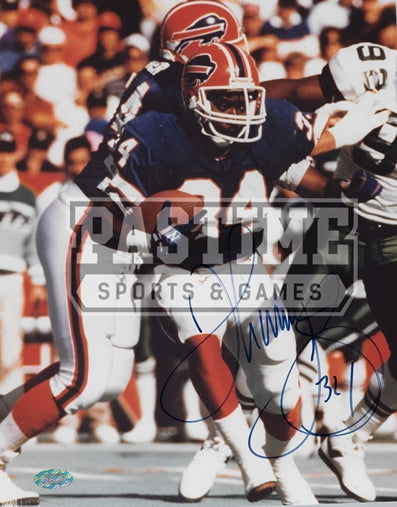 Thurman Thomas Autographed 8X10 Buffalo Bills (Running With Ball) - Pastime Sports & Games