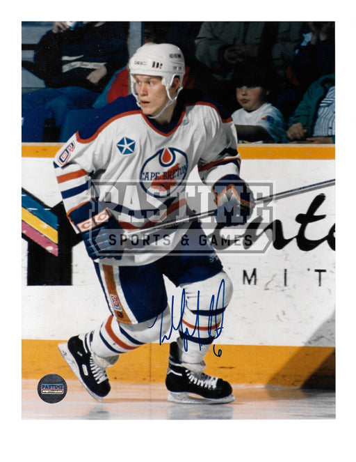 Todd Marchant Autographed 8X10 Cape Breton Away Jersey (Skating) - Pastime Sports & Games