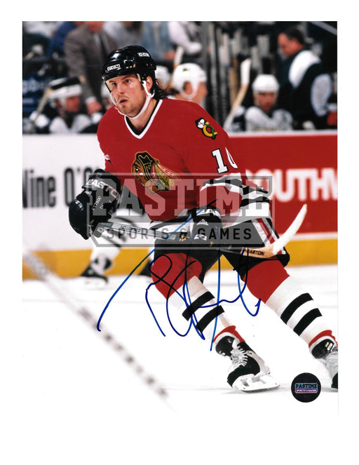 CHRIS TAYLOR SIGNED 8X10 MATTE PHOTO NEW JERSEY DEVILS BUFFALO SABRES (A)