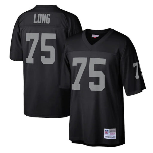 1988 Los Angeles Raiders Howie Long Mitchell & Ness Black Football Jersey - Pastime Sports & Games