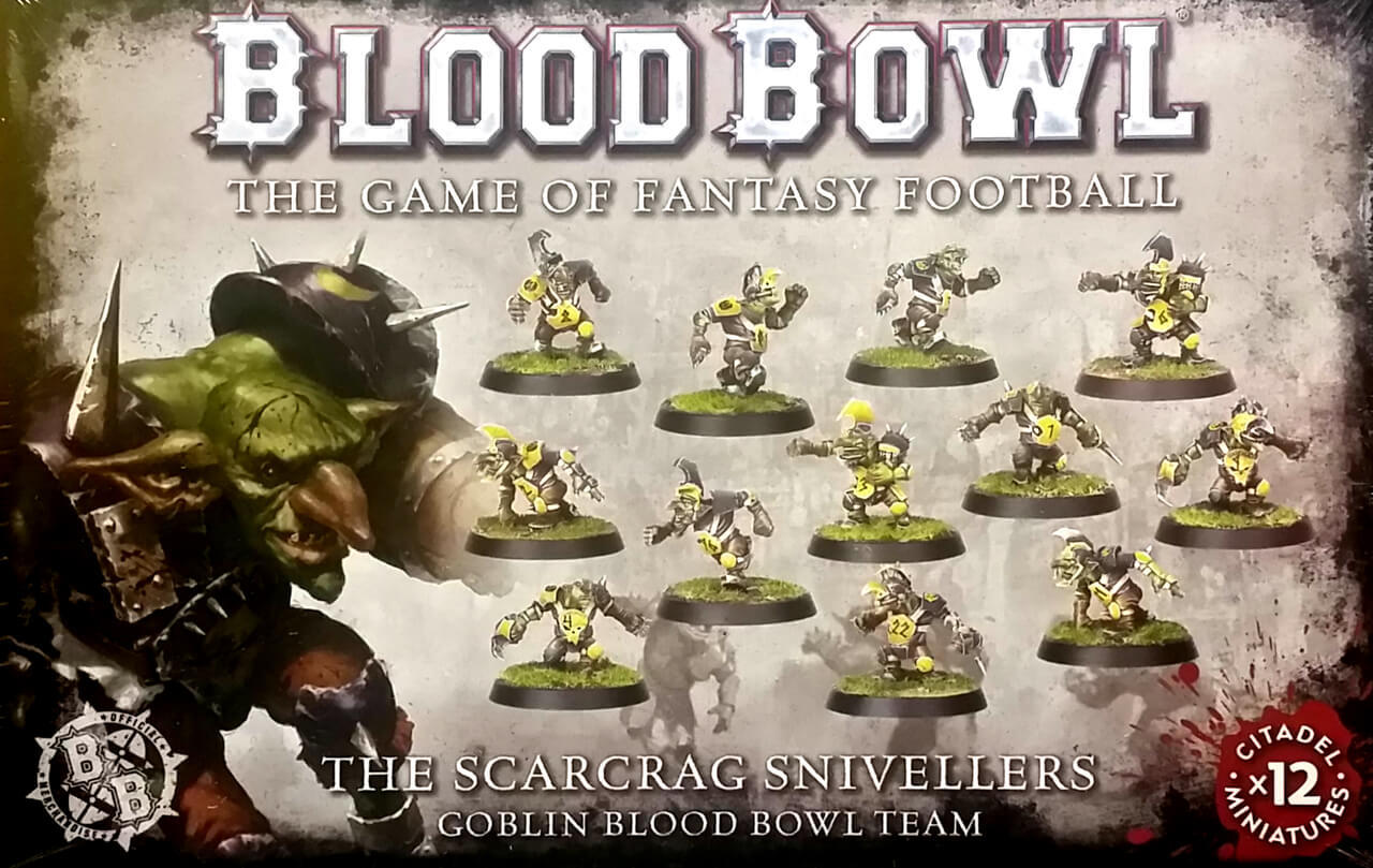 Blood Bowl Scarcrag Snivellers Goblin Blood Bowl Team (200-27) - Pastime Sports & Games