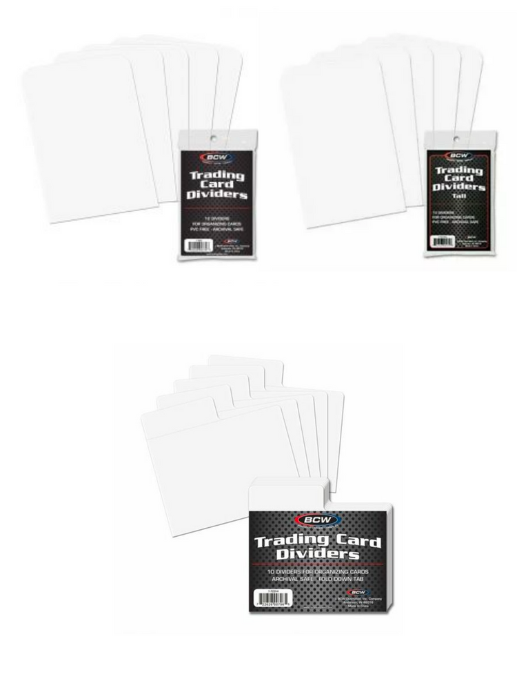 BCW Trading Card Dividers - Pastime Sports & Games
