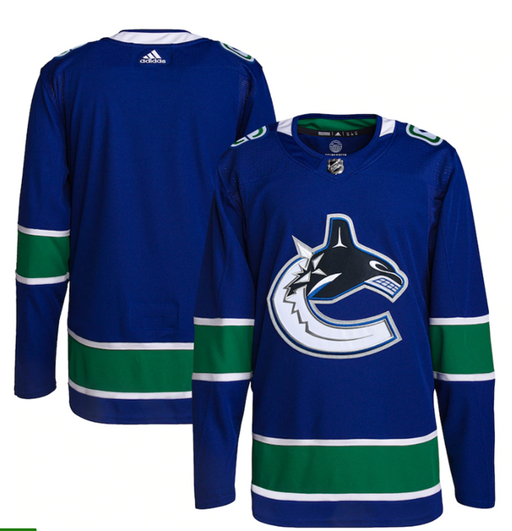 Vancouver Canucks Home Adidas Primegreen Blue Hockey Jersey - Pastime Sports & Games