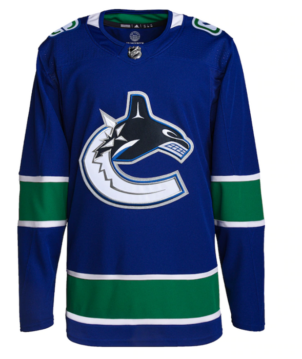 Vancouver Canucks Home Adidas Primegreen Blue Hockey Jersey - Pastime Sports & Games