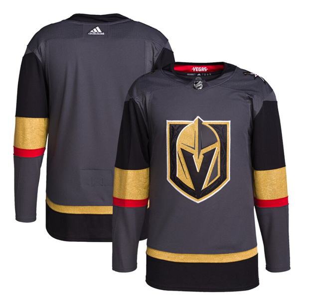 Las Vegas Golden Knights 2021/22 Adidas Primegreen Home Grey Jersey