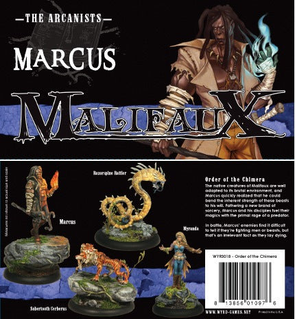 Malifaux The Arcanists Marcus Order of the Chimera (WYR3018) - Pastime Sports & Games