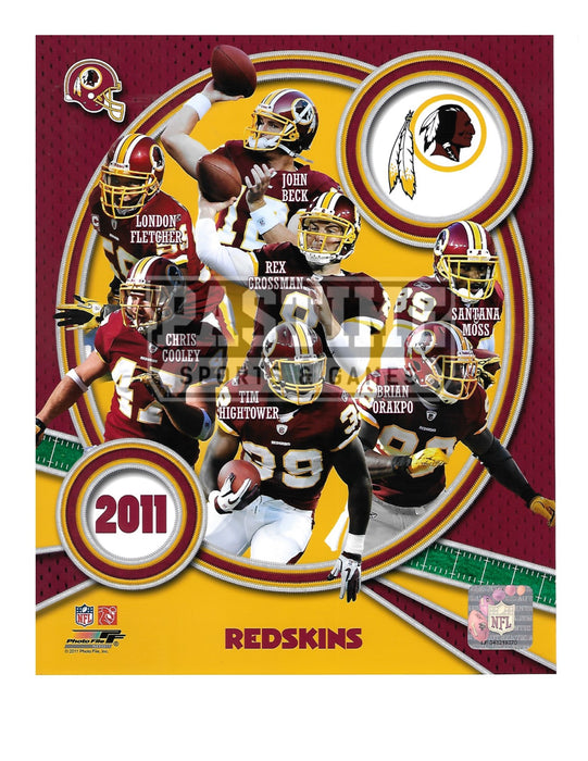 Washington Redskins 8X10 Player Montage (2011) - Pastime Sports & Games