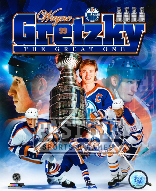 Wayne Gretzky 8X10 Oilers  Hockey(The Great One) - Pastime Sports & Games