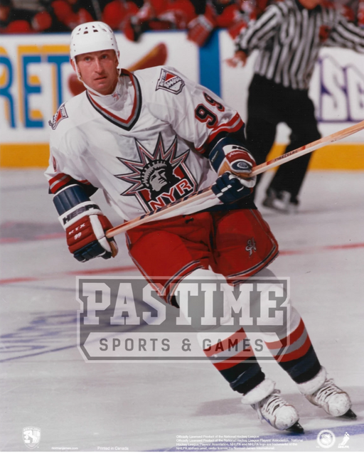 Wayne Gretzky 8X10 Rangers Away Jersey Hockey (Skating) - Pastime Sports & Games