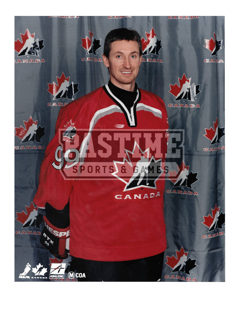 Wayne Gretzky 8X10 Team Canada Home Jersey (Posing) - Pastime Sports & Games