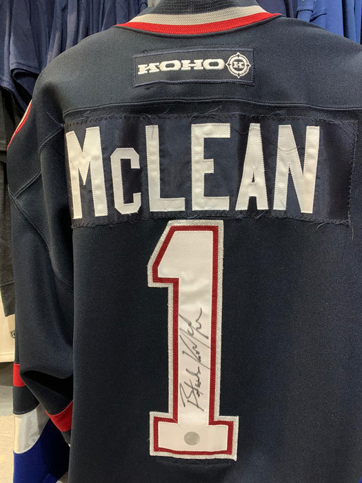 Kirk McLean Autographed Game Worn Alumni Vancouver Canucks Hockey Jersey - Pastime Sports & Games