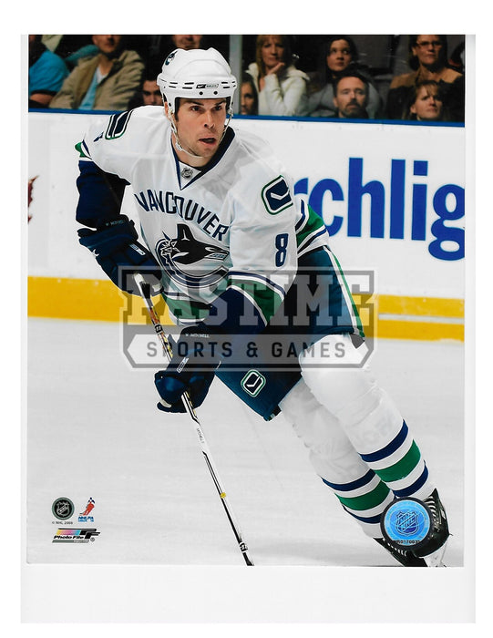 Willie Mitchell 8X10 Vancouver Canucks Away Jersey (Skating) - Pastime Sports & Games