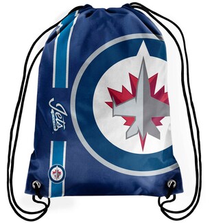 Winnipeg Jets Drawstring Bag Hockey (Blue FOCO) - Pastime Sports & Games