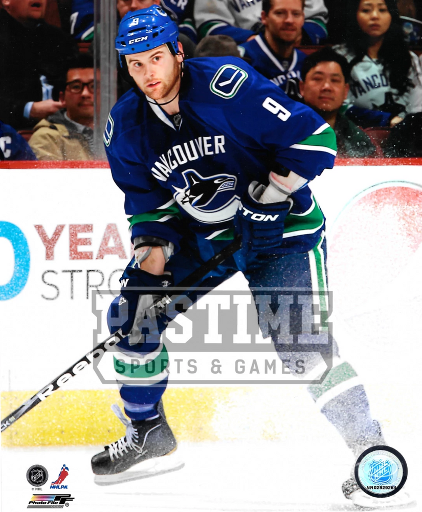 Zach Kassian 8X10 Vancouver Canucks Home Jersey (In Position) - Pastime Sports & Games