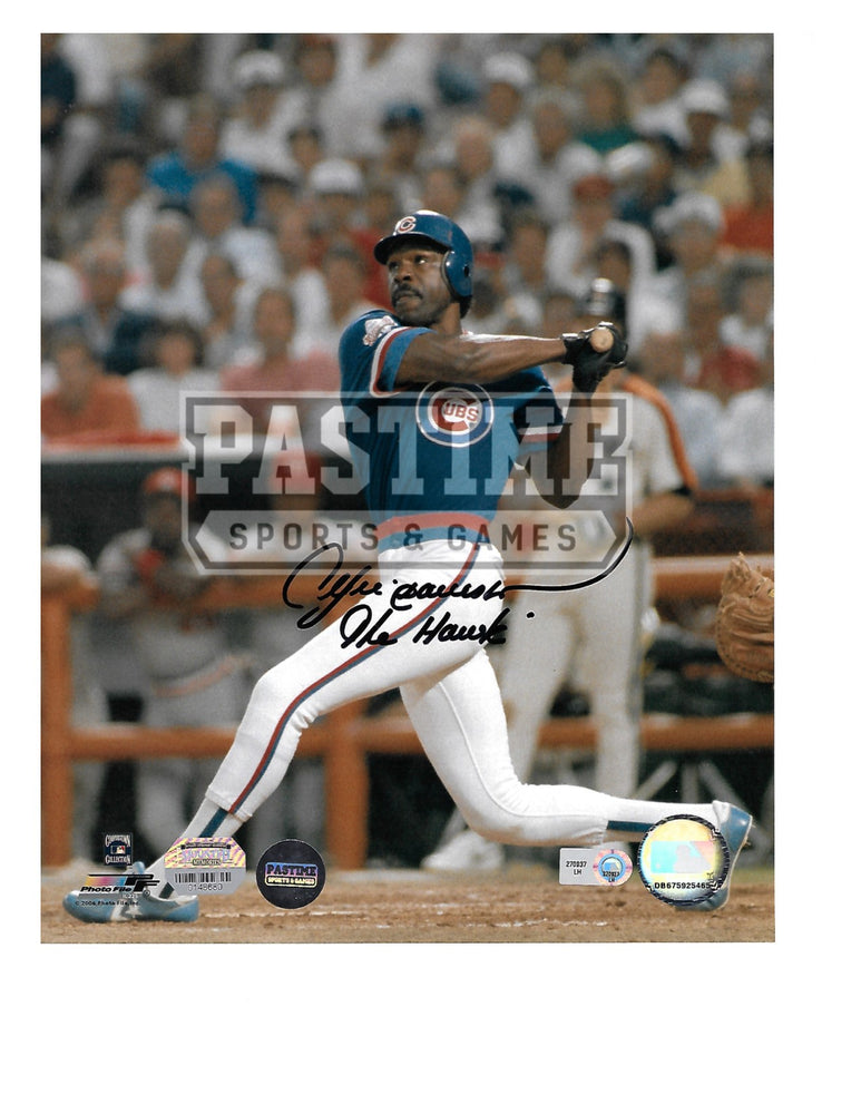 Andre Dawson Autographed 8X10 Chicago Cubs (Swinging Bat) - Pastime Sports & Games