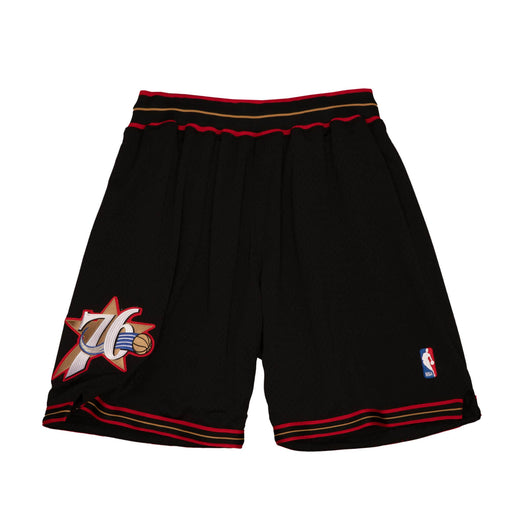 1997-98 Philadelphia 76ers Mitchell & Ness Black Basketball Shorts - Pastime Sports & Games