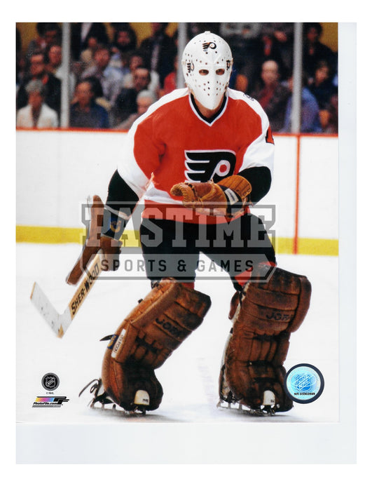 Bernie Parent 8X10 Philadelphia Flyers Away Jersey (Away From Net) - Pastime Sports & Games