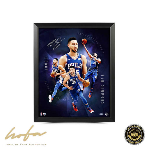 Ben Simmons Autographed Framed "Inauguration" - Pastime Sports & Games