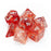 Chessex 7pc RPG Dice Set Nebula Red/Silver CHX27554 - Pastime Sports & Games