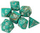 Chessex 7pc RPG Dice Set Marble Oxi-Copper/White CHX27403 - Pastime Sports & Games