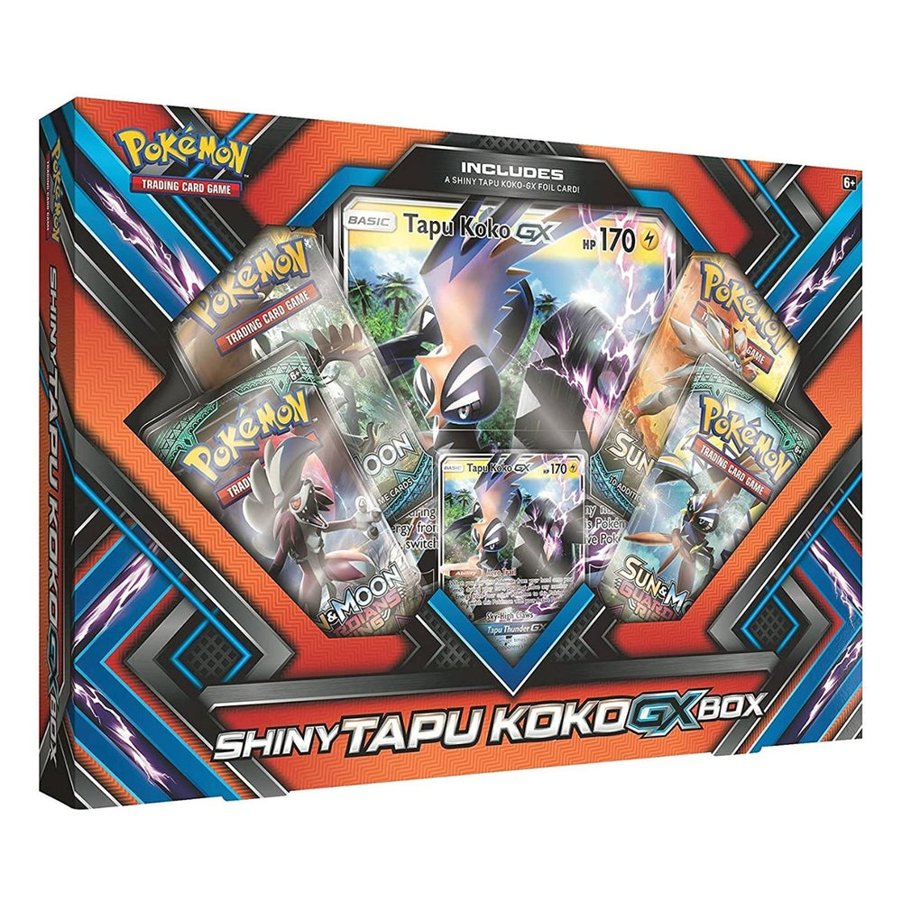 Pokemon Shiny Tapu Koko GX Box (Steam Siege, Sun & Moon, Guardians Rising x2) SUMMER SALE! - Pastime Sports & Games