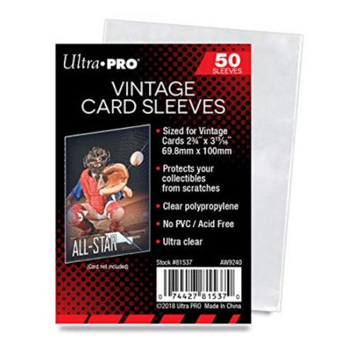 Ultra Pro Vintage Card Sleeves - Pastime Sports & Games