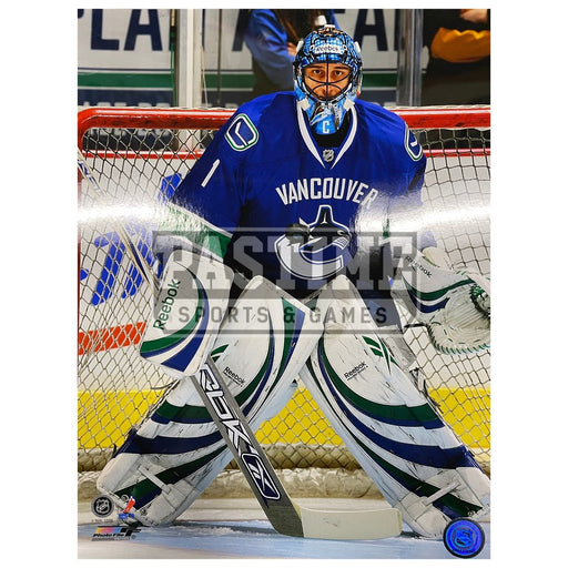 Roberto Luongo Photo Vancouver Canucks Home Jersey (Guarding The Net) - Pastime Sports & Games