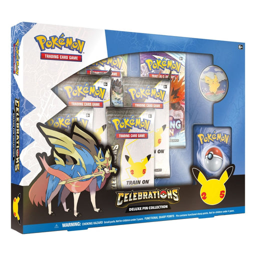 Pokemon Celebrations Deluxe Pin Collection Zacian PRE-ORDER - Pastime Sports & Games