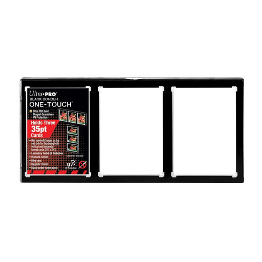 Ultra Pro Black Border 3 Card One-Touch - Pastime Sports & Games