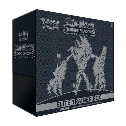 Pokemon Sun & Moon Burning Shadows Elite Trainer Box - Pastime Sports & Games