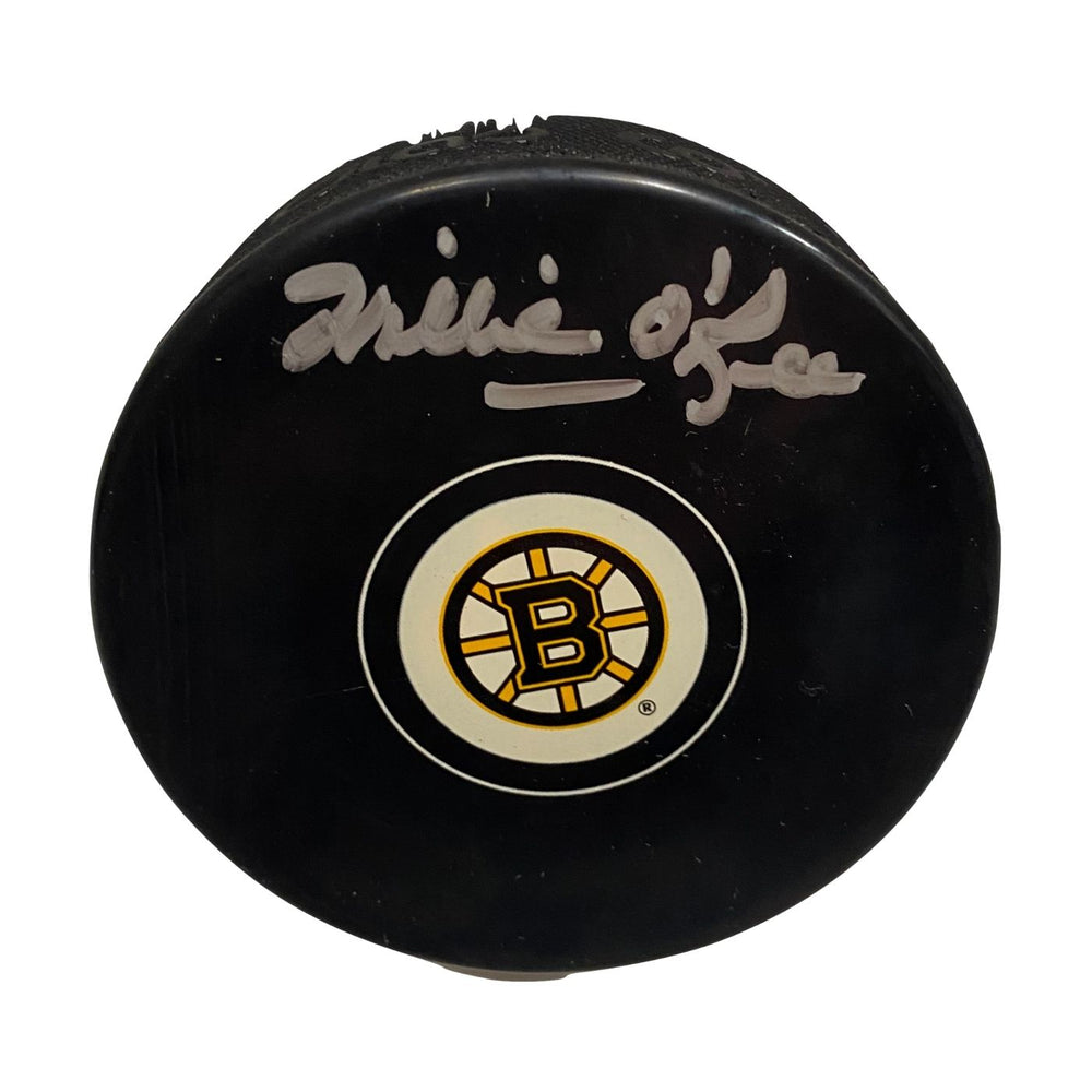 Willie O'Ree Autographed Hockey Puck Boston Bruins - Pastime Sports & Games