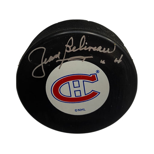 Jean Beliveau Autographed Hockey Puck - Pastime Sports & Games