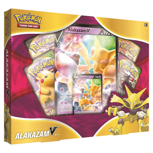 Pokemon Alakazam V Box (Vivid Voltage x2, Sun & Moon, & Sword & Shield) - Pastime Sports & Games