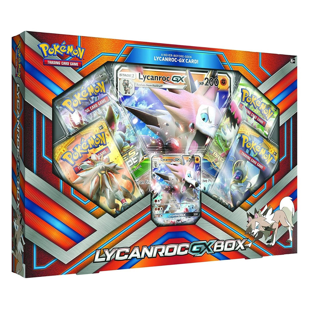 Pokemon Lycanroc GX Box (Steam Siege, Evolutions, Sun & Moon x2) - Pastime Sports & Games