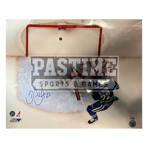 Daniel Sedin Autographed 16X20 Vancouver Canucks (Scored On Calgary Flames) - Pastime Sports & Games