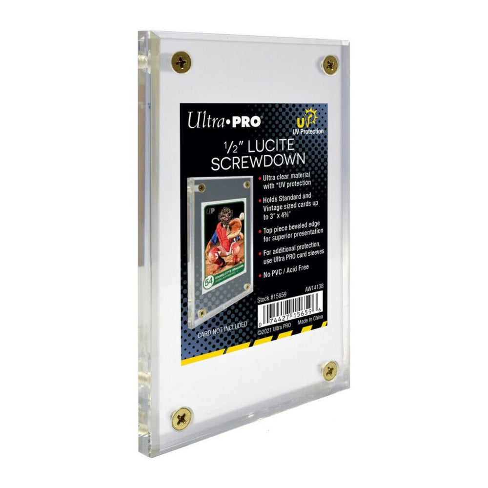 Ultra Pro 1/2" Lucite Screwdown With UV Protection - Pastime Sports & Games