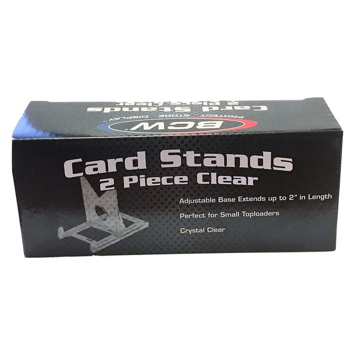 BCW 2 Piece Clear Card Stands - Pastime Sports & Games