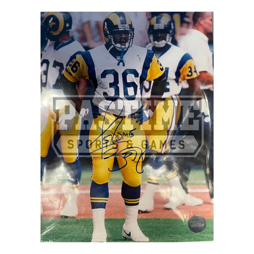 Jerome Bettis Autographed Football 8X10 Los Angeles Rams - Pastime Sports & Games