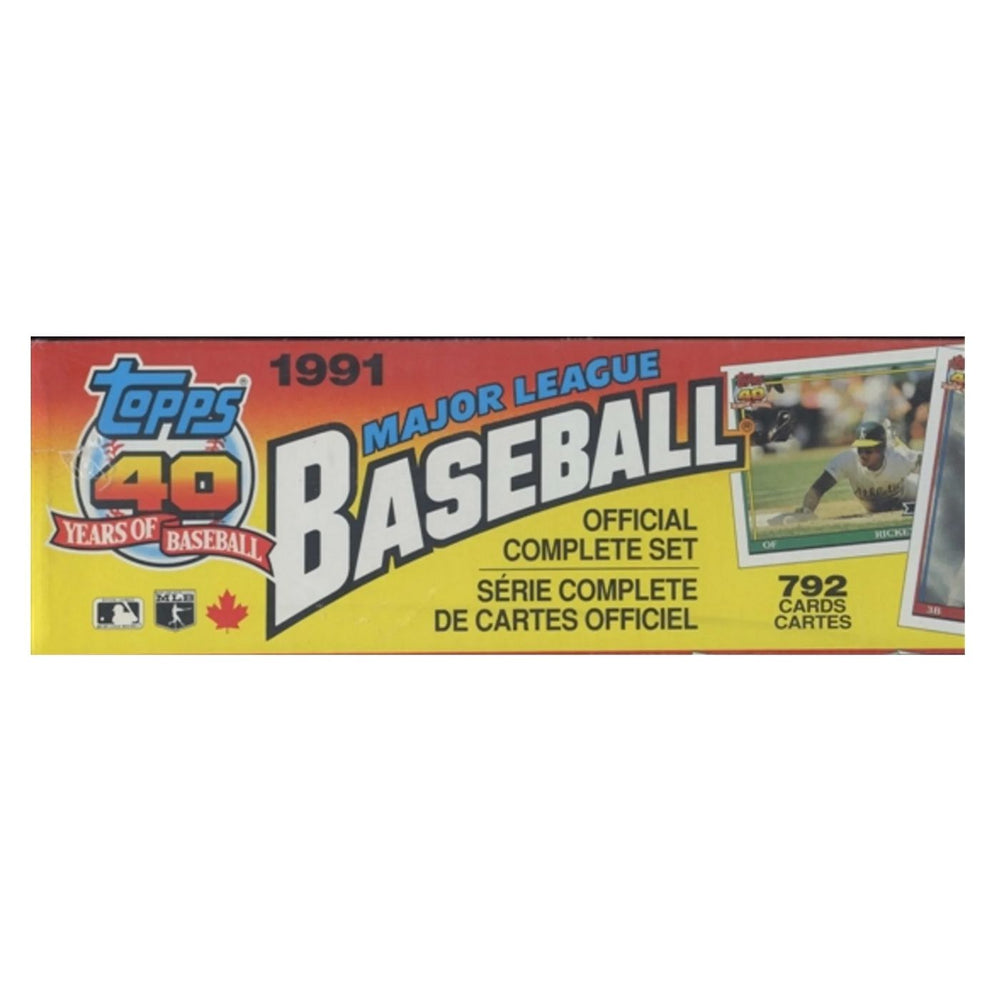 1991 Topps Major League Baseball Official Complete Set - Pastime Sports & Games
