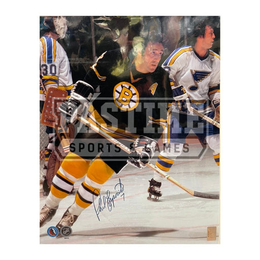 Phil Esposito Autographed Hockey 16X20 Boston Bruins Home Jersey - Pastime Sports & Games