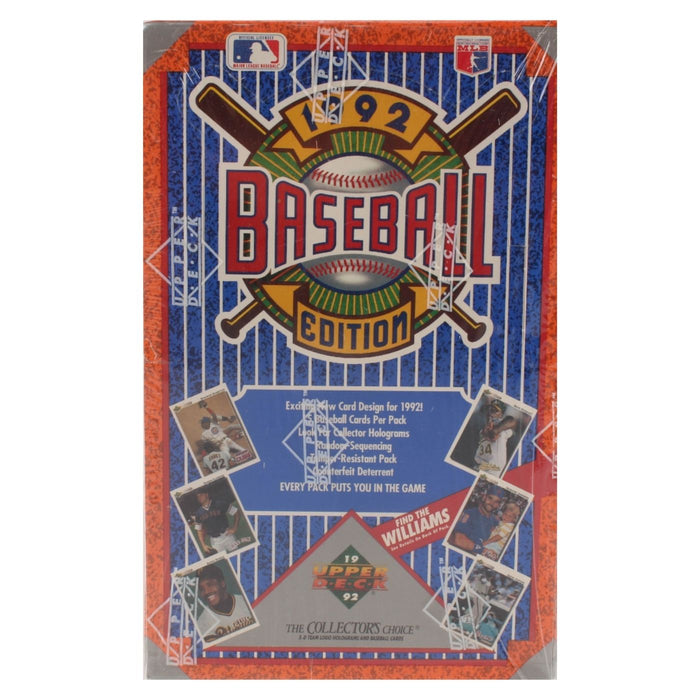 1992 Upper Deck Baseball Hobby - Pastime Sports & Games