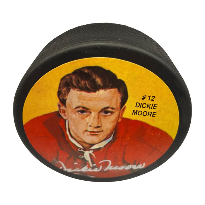 Dickie Moore Autographed Photo Puck - Pastime Sports & Games